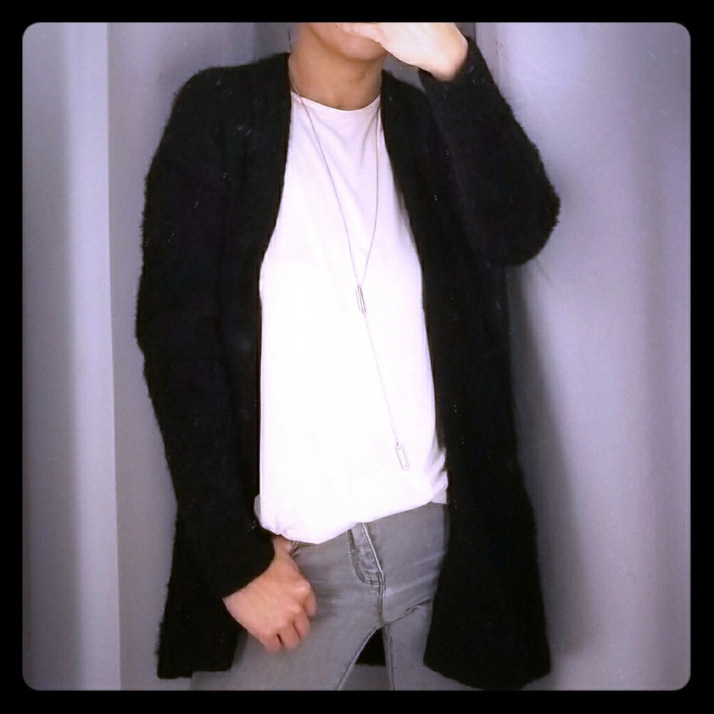 LOFT Black Cardigan Sweater